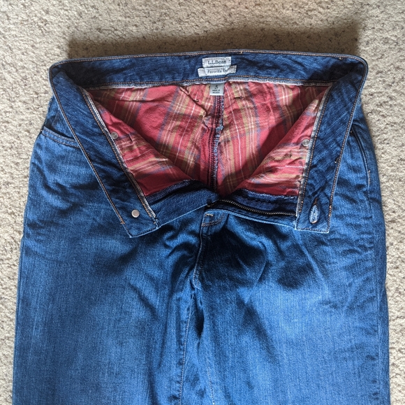 L.L. Bean Denim - LL Bean Flannel-Lined Jeans size 8